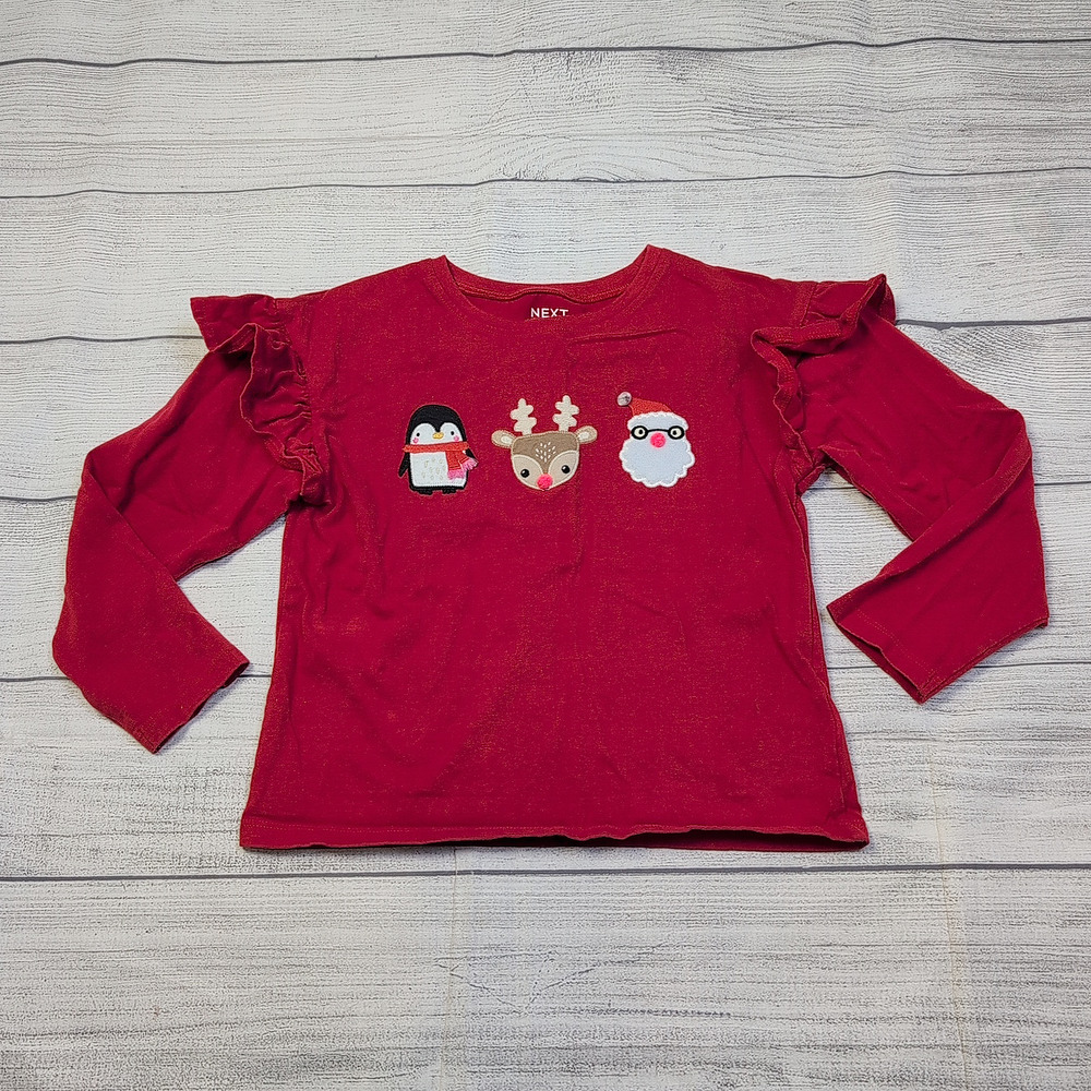 5/6 Next Applique Ruffled Tee